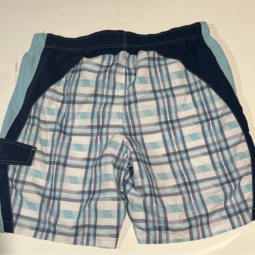 Sonoma Blue and White Board Shorts Classic Swimwear